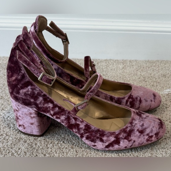Circus by Sam Edelman Shoes - Circus by Sam Edelman Velvet Joyce Pumps Heels in Mauve Pink Mary Jane Shoes